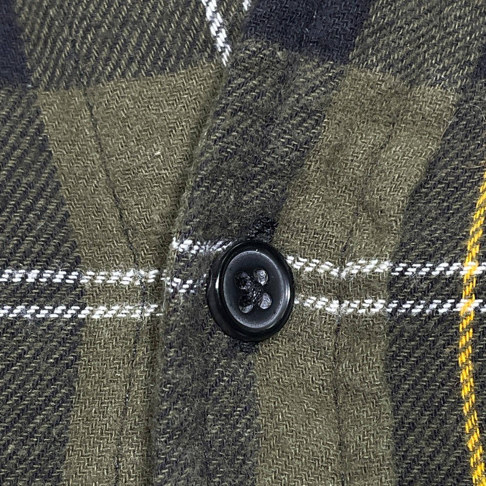 Her Universe x Marvel Loki Green Long Sleeve Plaid Flannel Shirt Women's MEDIUM - Picture 6 of 13